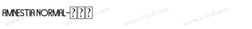 Amnestia Normal字体转换 Amnestia Normal字体转换